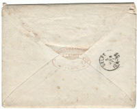 01157   Lettre Paris 1871 Envelop achterkant